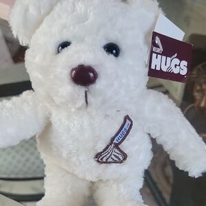 Hershey's Hugs White Teddy Bear & Dakin Brown Bear